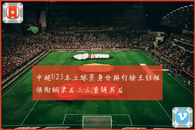中超U23本土球员身价排行榜王钰栋领衔铜梁龙三人紧随其后